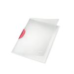 Leitz ColorClip Magic Gyorsfűző klippes A4 PP piros (41740025)