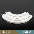 Gardinia Műanyag mennyezeti sínhez erkélyív (GE2-GK2 karnishoz) 2 soros (1 db) (5465)