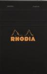  Clairefontaine Rhodia fekete jegyzetblokk, 80lap, vonalas 11x17cm (146009)