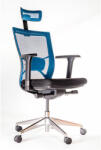 Emobd Scaun ergonomic pentru birou negru cu albastru-356