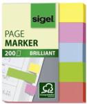 Sigel Brilliant Mini papír jelölőcímke 5x40 lap 12x50 vegyes szín (SIHN625)