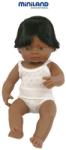 Miniland Bebe Hispanic - Baietel cu lenjerie 38 cm (ML31157) Papusa