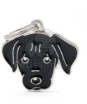  My family medalion - Labrador 1 buc - negru