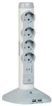 Legrand 4 Plug + 2 USB + 1 microUSB 2 m Switch (694614)