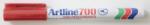 Artline Permanent marker ARTLINE 700, corp metalic, varf rotund 0.7mm - rosu (EK-700-RE)