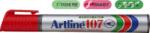 Artline Permanent marker ARTLINE 107, corp plastic, varf rotund 1.5mm - rosu (EK-107-RE) - viamond