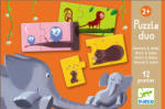 DJECO Puzzle Duo - Anya és kicsinye 12x2 db-os (DJ08157)