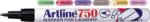 Artline Marker ARTLINE 750, pentru textile, corp metalic, varf rotund 0.7mm - negru (EK-750-BK) - viamond