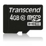 Transcend microSDHC 4GB C10 TS4GUSDC10