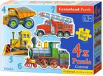 Castorland Járművek 4. 5, 6 és 7 db-os sziluett puzzle (B-04256-2)