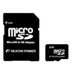 Silicon Power microSD 2GB Class 2 SP002GBSDT000V10-SP