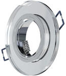 Lumines Olcsó üveg spot lámpatest, ROVO, kör, fix, ezüst (MG-ROVO-WOSZO-B-T (20-1110-20))