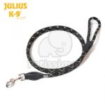 Julius-K9 lesă cordelină - 1.2 m, negru-fluorescent 1 buc