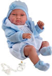 Llorens Újszülött baba kék ruhában - 43 cm