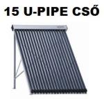 NEW ENERGY Napkollektor U-csöves 15 vákumcsöves U-Pipe ferde tetős tartókerettel (NAPKOLLEKTOR_SC-U-15)