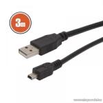 Delight USB kábel, A dugó - B dugó (mini), 1, 8 m (20133)
