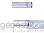 Tricox PPs ellenőrző egyenes idom 80mm (PEE20) - gepeszbolt