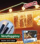 DekorTrend Design Dekor meleg fehér toldható LED fényfüggöny 140 db 2x1 m (KDK 010)