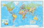 Stiefel A Föld országai zászlókkal, XXL óriás világtérkép poszter