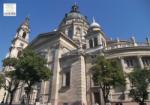 Stiefel Bazilika tányéralátét könyöklő + hátoldalon Budapest belváros térképe