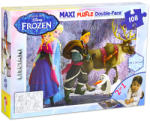 Lisciani Maxi Puzzle - Disney Jégvarázs 108 db-os kétoldalas színezhető puzzle (46898)
