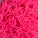 Rainbow Loom Elastice Neon Roz 300 (5370)