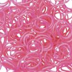 Rainbow Loom Elastice Lucios Rosu (5448)