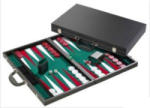  Backgammon 46 cm-es fekete műbőr koffer (605513)