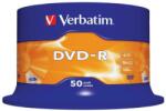 Verbatim DVD-R lemez, AZO, 4, 7GB, 16x, 50 db, hengeren, VERBATIM (DVDV-16B50) (43548)