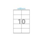 ETIBOX Etichete Etibox Autoadezive 10/a4, 100 Coli (etibox-119768)
