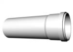 Ricom Gas PPs műanyag Ø 100 mm-es, 0, 5m-es toldócső (21100B) - meleget