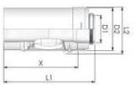 Tricox PPs/Alu ellenőrző egyenes idom 110/160mm (PAEE05) - meleget