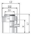 Tricox PPs/Alu kondenzátum leválasztó 110/160mm (PAKL05) - meleget