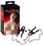 Bad Kitty - bimbócsipesz lánccal (lila-fekete) - sexshopcenter