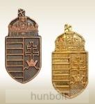  Címer, bronz színű jelvény 23 mm