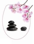  DUROPLAST 30 kő-orchidea Zen antibakteriális WC ülőke, (színes, mintás, képes, fényképes) rozsdamentes zsanérral, 1 oldalon nyomtatott (tetőkülső)