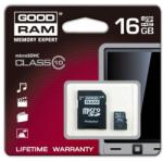 GOODRAM microSDHC 16GB C10/UHS-I SDU16GHCUHS1AGRR10