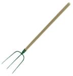 POLONIA Furca Gospodarie Cu Maner Lemn 230x330/1330mm / 3 Dinti (12283) Furca