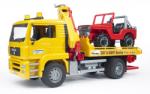 BRUDER Camion de tractare MAN TGA + Jeep (02750)
