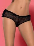 Obsessive Frillita fekete fordros shorty bugyi S/M