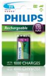 Philips 9V 170mAh (1) 9VB1A17 Baterie reincarcabila
