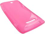  Husa silicon S-line roz pentru Sony Xperia E (C1505) / Sony Xperia E Dual Sim (C1605)
