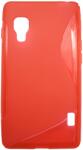  Husa silicon S-line rosie pentru LG Optimus L5 II E460