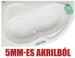 SIKO Fortuna PLUS 170x100cm jobbos akryl fürdőkád lábbal (5mm-es akryl) (FO1700PPLUS)