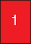 APLI Etikett, 210x297 mm, színes, APLI, piros, 100 etikett/csomag (LCA11840) - iroda24
