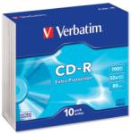 Verbatim CD-R Verbatim 10 bucati, 52x, 700MB (43415) - pcone