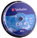 Verbatim CD-R Verbatim 10 bucati, 52x, 700MB (43437) - pcone