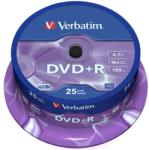 Verbatim DVD+R Verbatim 25 bucati, 16x, 4.7GB (43500) - pcone