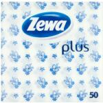 Zewa Plus 1 rétegű kék mintás szalvéta 50db