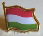  Arany szélű patentos zászló jelvény 20x20 mm